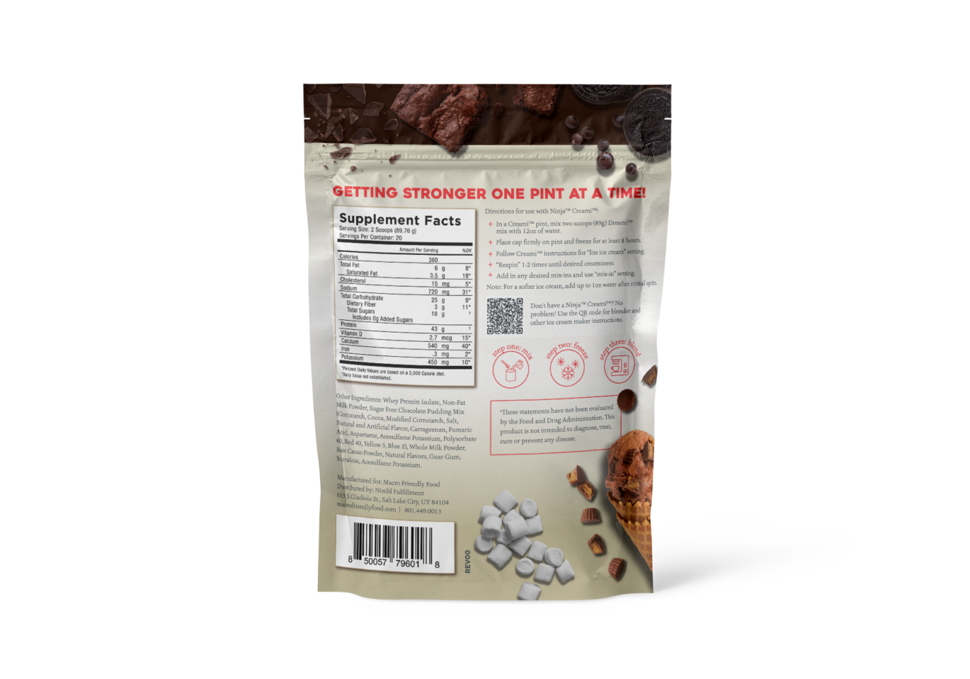 Dreami – Chocolate Protein Ice Cream Mix - Image 2