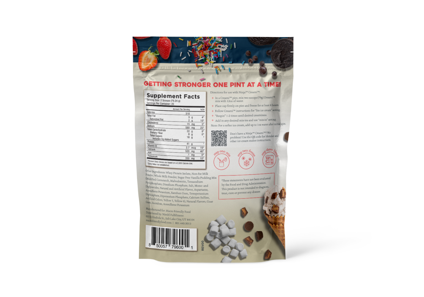 Dreami – Vanilla Protein Ice Cream Mix - Image 2