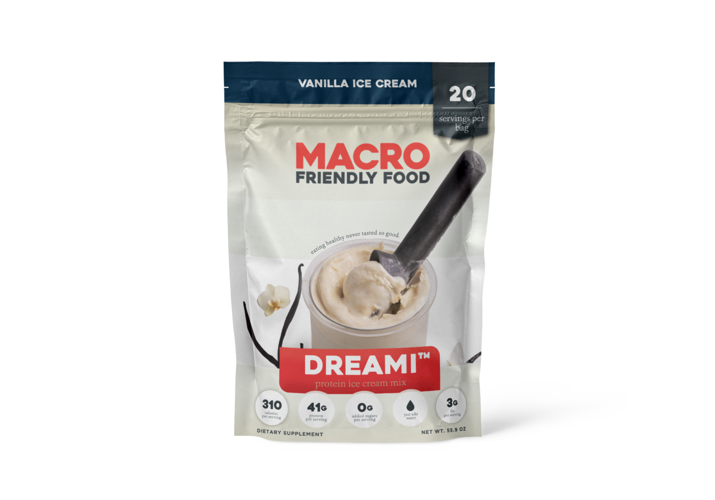 Dreami – Vanilla Protein Ice Cream Mix