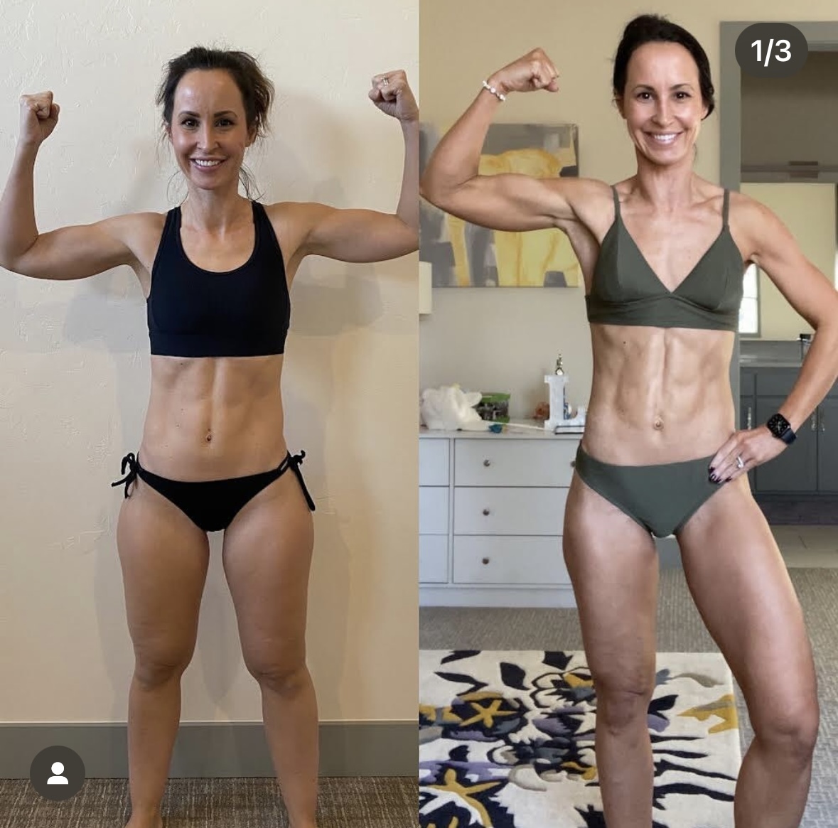 MFF member before and after transformation